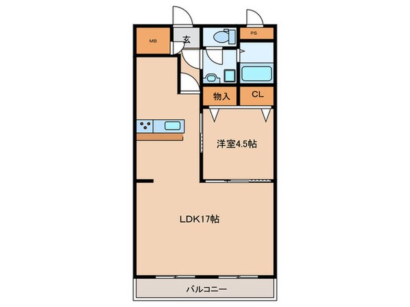 チサンマンション徳川町（805）の物件間取画像